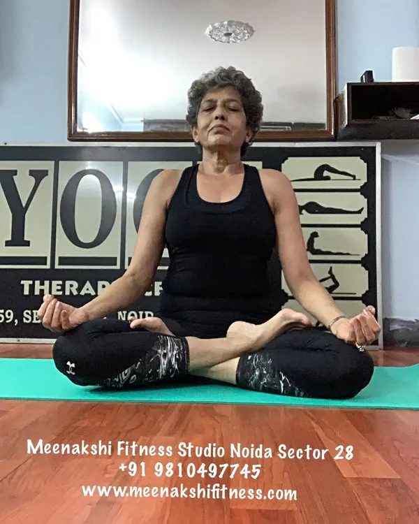 Seated in Padmasana (Lotus Pose) for meditation. Finding stillness is a practice in itself, and a key part of every class I teach.