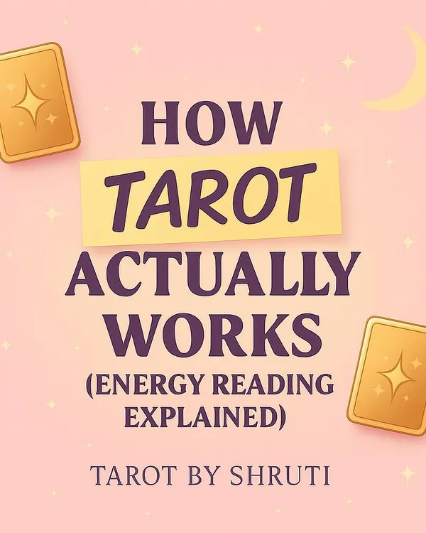 How Tarot Actually Works. This series explains that Tarot is not about predicting a fixed fate. It's an energy reading that acts as a mirror, reflecting your thoughts and emotions back to you to provide clarity and guidance.