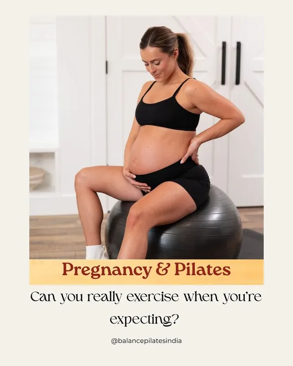 Yes, you can absolutely exercise when you're expecting! Using a stability ball, we can work on balance and gentle core engagement, keeping you active and comfortable throughout your pregnancy.