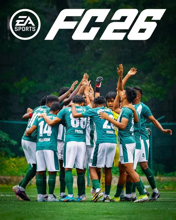 Reimagining our team huddle as an epic FC26 cover. This is the unity and spirit that defines our club, ready for the virtual world.