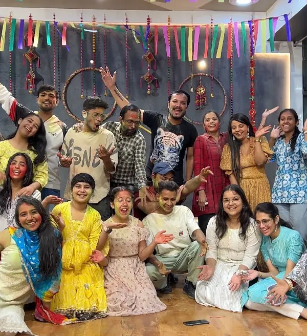 This is our Malang family. After a colorful Holi celebration, we are excited to resume our classes and continue our dance journey together.