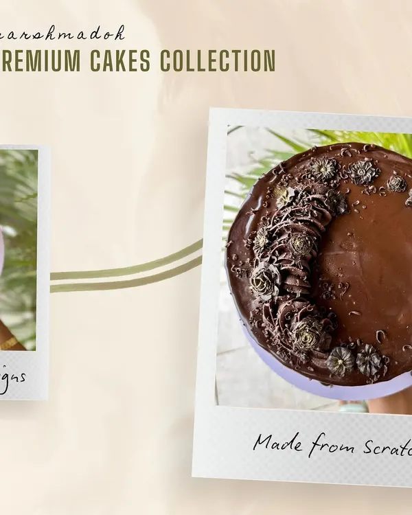 Introducing my Premium Cakes Collection. This rich chocolate cake is an example of a dessert crafted with premium ingredients and designed entirely from scratch.