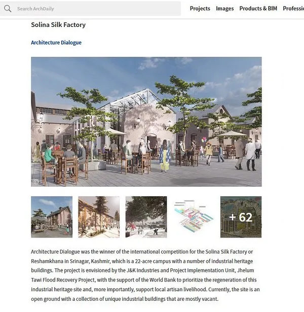 We are proud to see our Solina Silk Factory project featured on ArchDaily. This international recognition highlights the global relevance of regenerating industrial heritage sites to support local artisan communities.