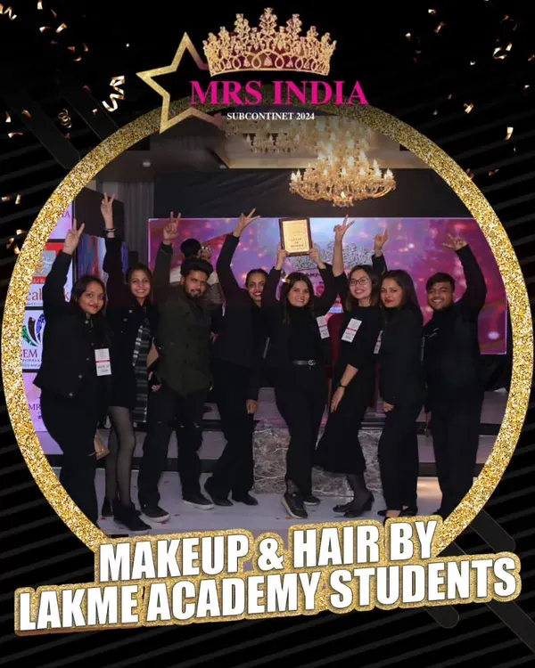 A proud moment for our students, receiving awards on stage for their exceptional makeup and hair styling at the Mrs. India Subcontinent 2024 pageant. This is the kind of recognition that launches careers.