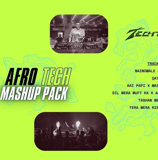 This is the official cover and tracklist for my Afro Tech Mashup Pack. It’s a curated collection of six tracks where I've fused Bollywood and Punjabi vocals with dark, groovy Afro Tech beats, creating ready-to-use weapons for any DJ set.