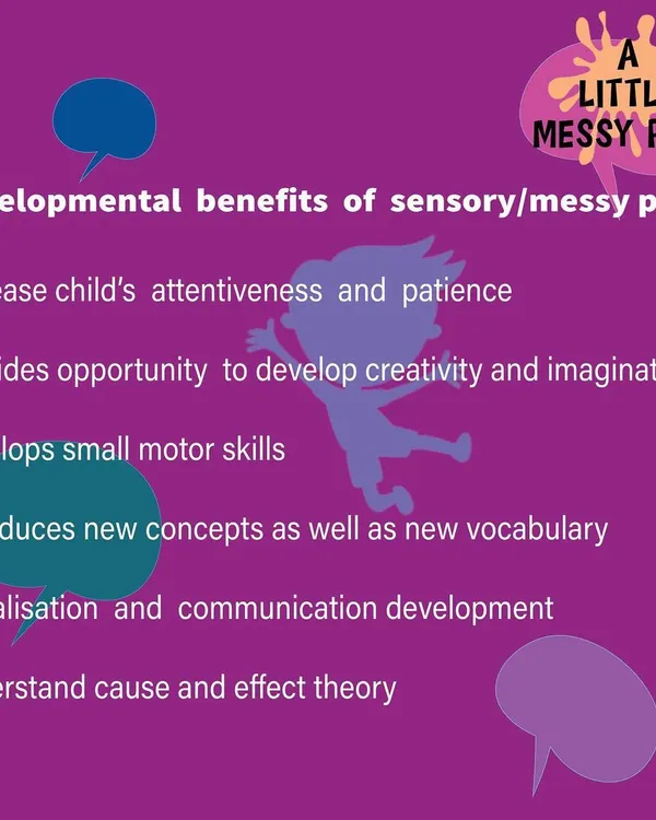 This is the "why" behind everything I do. Sensory and messy play is so much more than just fun; it builds brain connections, develops motor skills, and helps children understand the world around them.