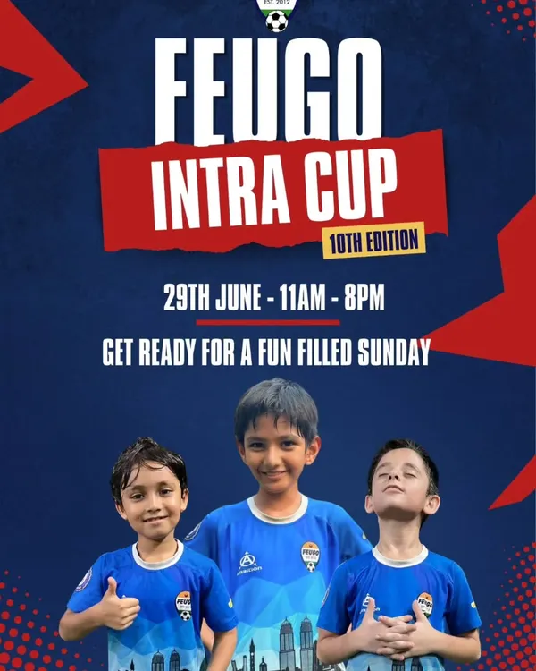 The official poster for the 10th Edition of the Feugo Intra Cup, our biggest in-house tournament with 400 participants.