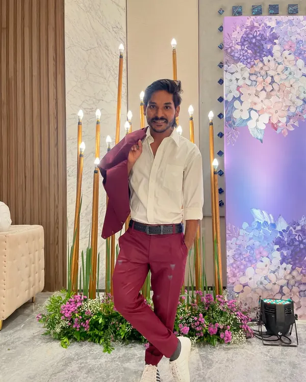 Trying out a new look for an event. A sharp outfit always adds to the confidence.