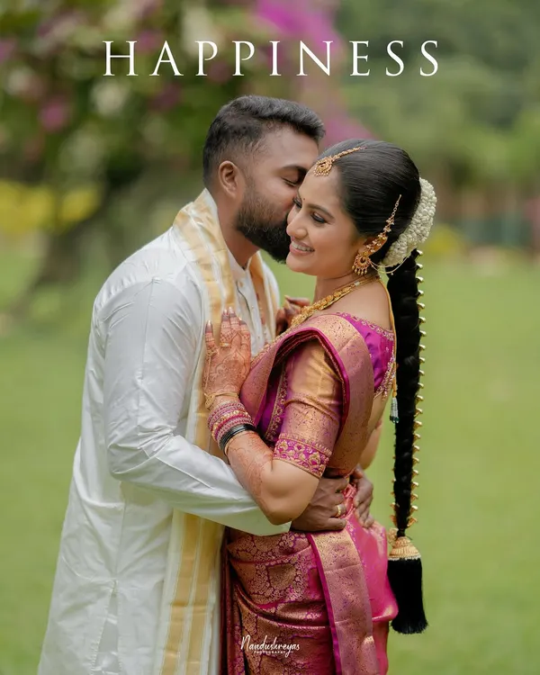 A quiet moment of pure happiness. I believe the most powerful stories are told in the whispers between grand events, capturing the gentle affection that defines your bond.