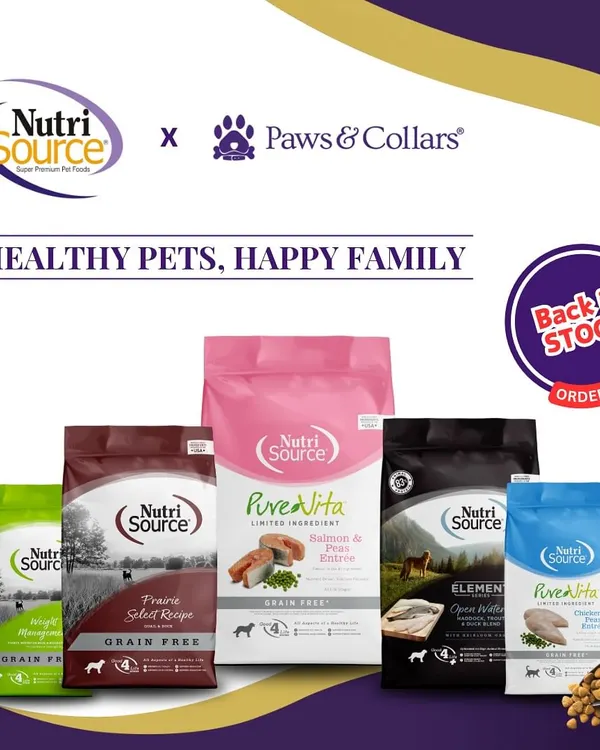 We are excited to announce that our shelves are fully restocked with NutriSource pet foods. This range offers a variety of grain-free and life-stage specific formulas to support your pet's gut health and overall vitality.