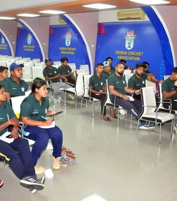 My goal is to make complex sport science accessible. Here, I'm breaking down athlete monitoring techniques for a group of aspiring coaches at the Odisha Cricket Association, explaining the 'why' behind every method we use on the field.