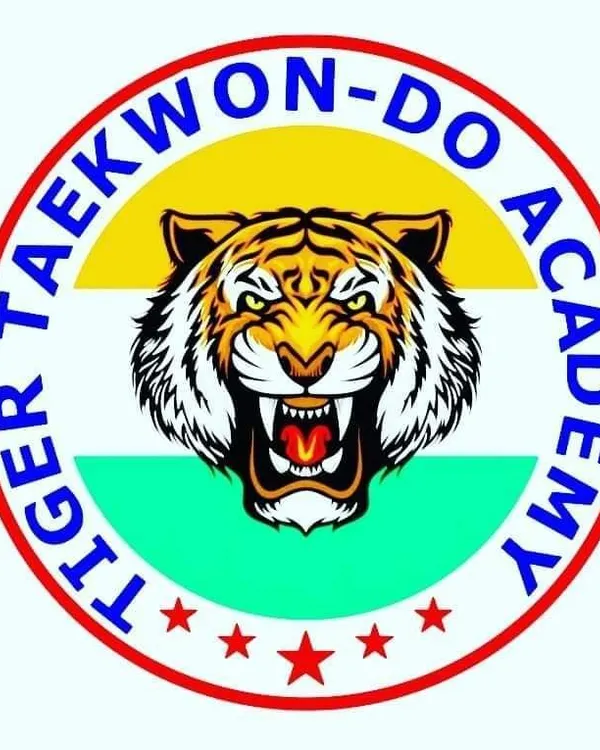 The official logo of my academy, Tiger Taekwondo Academy. The tiger represents strength and courage.