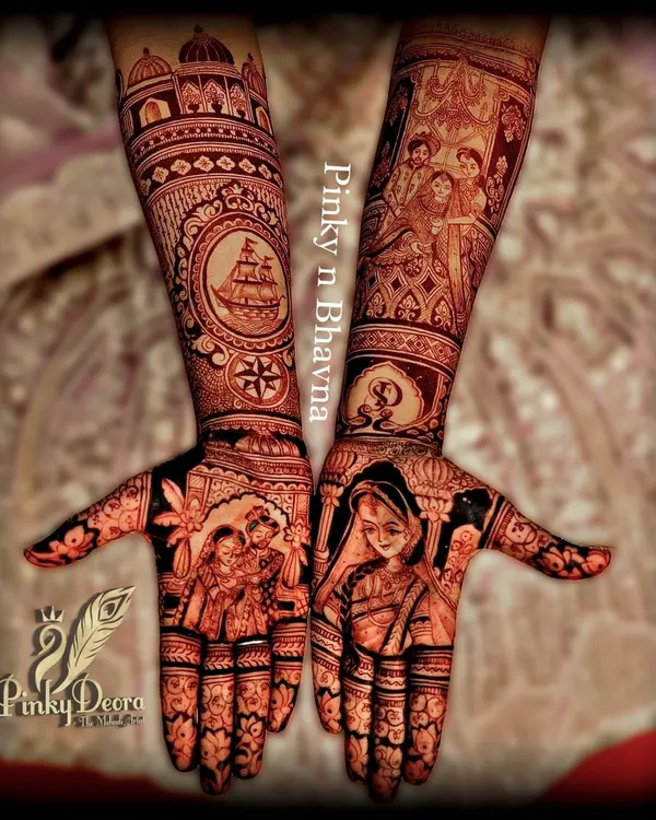 This is the beautiful, naturally deep stain from my organic mehndi. This picture was sent by my lovely client, and it shows the rich color that can be achieved without any chemicals.