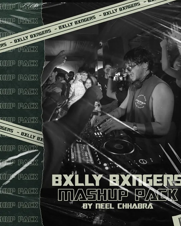 The official artwork for my 'Bxlly Bxngers Mashup Pack'. This collection featured over 8 of my hardest-hitting Bollywood remixes designed for the dance floor.