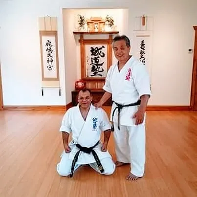 It is an honor to train under the founder and chairman of the World Seido Karate Organization, Kaicho Tadashi Nakamura. Here I am with him at the Seido headquarters.