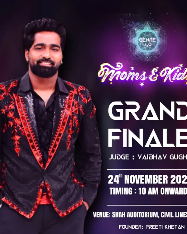 Announcing the Grand Finale of our national dance competition, Genre 4.0 Moms & Kids, with celebrity judge Vaibhav Ghuge.
