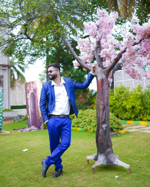 A portrait of the groom-to-be, looking stylish during his pre-wedding shoot. I make sure both partners get their own moments to shine.
