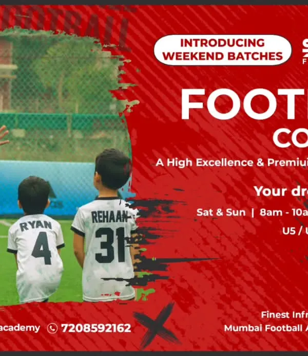 We are excited to introduce our new weekend batches for football coaching at St. Andrew's Turf. These sessions are perfect for age groups U5 to U15, featuring our holistic curriculum led by AIFF certified coaches.