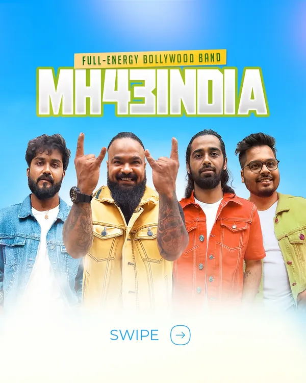Presenting our all-new lineup! This is MH43India, a full-energy Bollywood band ready to rock your world.