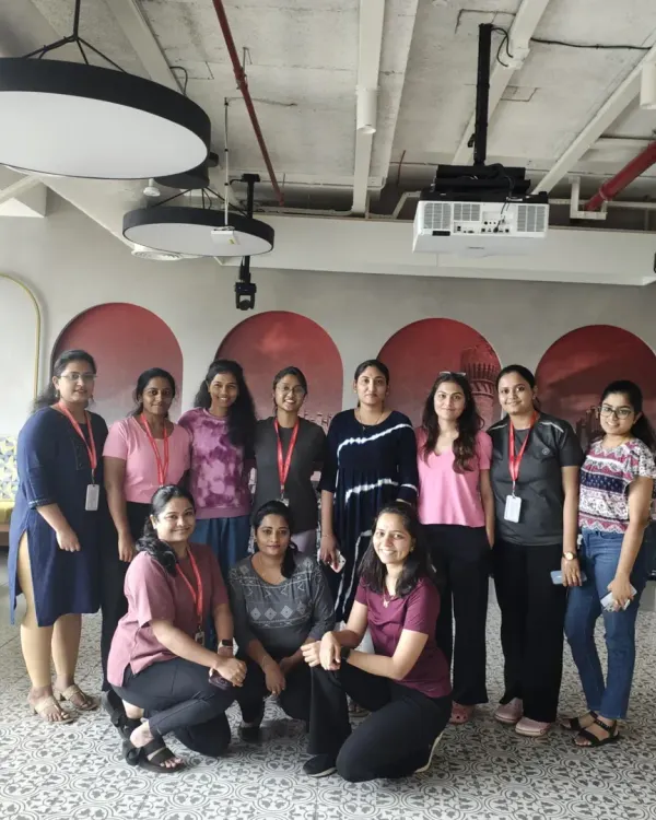 The wonderful team at Johnson & Johnson after a body and mind alignment session. It's rewarding to see everyone so relaxed and connected.
