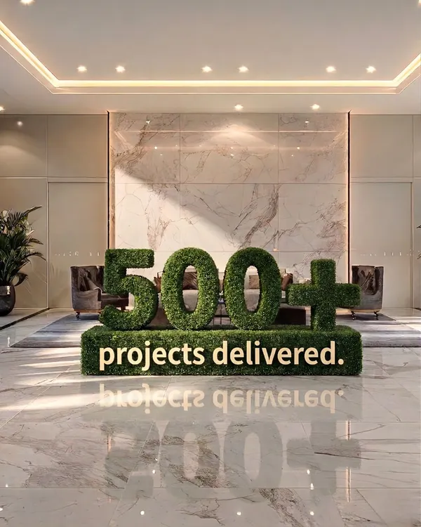 500+ projects delivered. This number represents 500+ partnerships, challenges, and successful transformations. It is a measure of our experience and our clients' trust in our ability to execute.