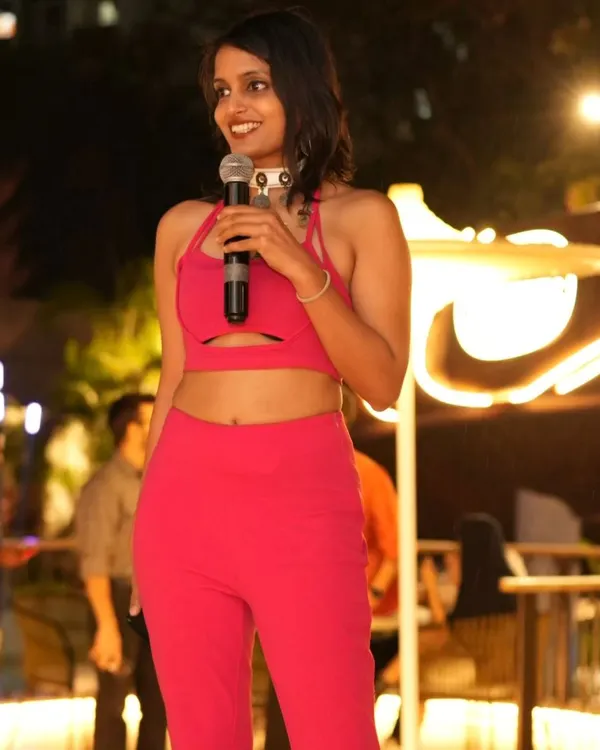 Here I am in my element, hosting for Maize n Malt. I focus on bringing a lively, engaging energy to make sure the audience is not just watching, but participating. This is what I mean by matching the vibe for a fun, high-energy event.
