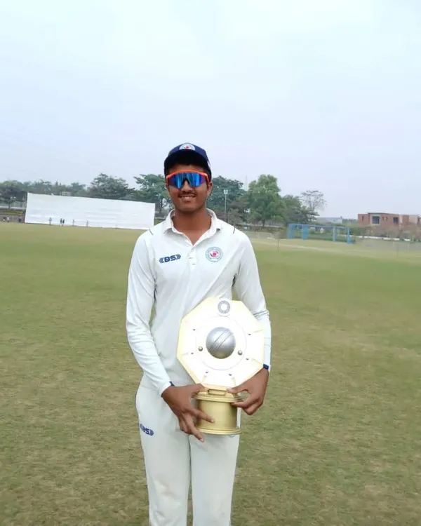 A proud moment for SKCA. Our trainee Sarthak Jha, after being trained by Sonu Sir, was selected for the Bihar U-16 team and delivered outstanding scores of 191 and 90, helping Bihar win the Vijay Hazare Trophy after 14 years.