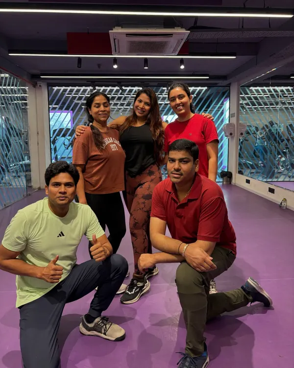 Let's dance! A happy moment with my amazing clients after a fun-filled Zumba session. The energy in these classes is always incredible.