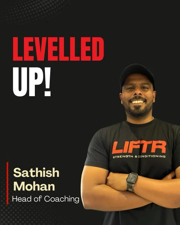 Level up! Meet Sathish Mohan, our Head of Coaching. With over a decade of experience, he is responsible for ensuring a great training experience for all our clients and running the LIFTR Academy.