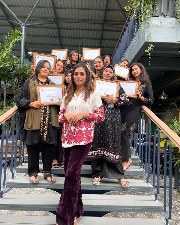 My second batch of amazing students, all certified and ready to start their professional henna journey. It is a proud moment to see them all holding their certificates of completion.