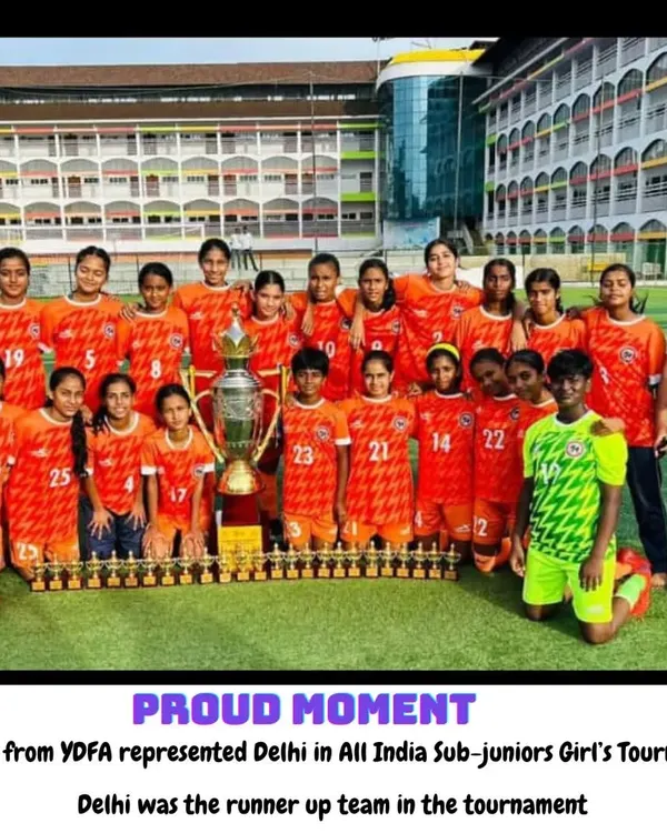 A proud moment for the entire academy. Ananya and her Delhi state teammates, who were the runner-up team in the All India Sub-Juniors Girl's Tournament.