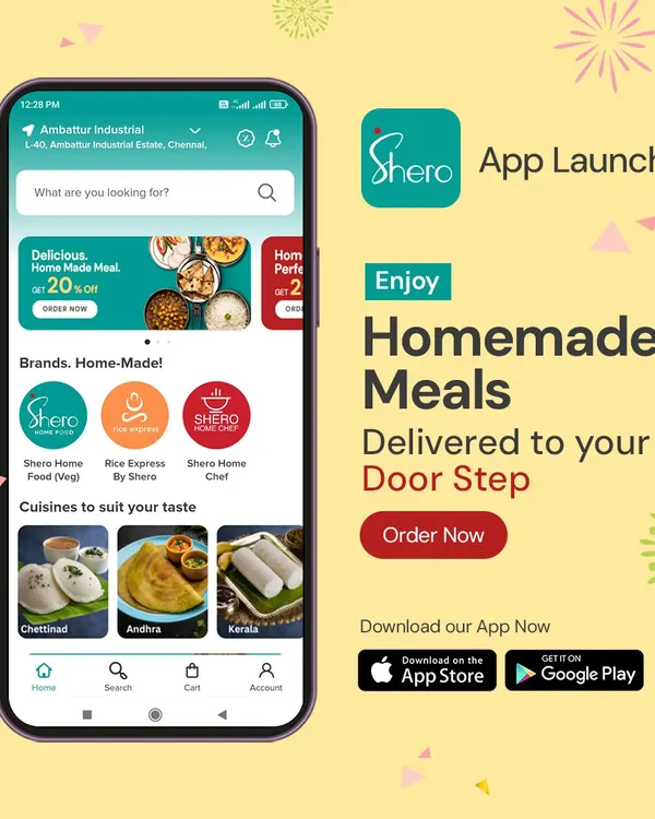 We have our own app. Download it now to enjoy homemade meals delivered to your doorstep. You can browse different cuisines and brands, all from our network of home kitchens.