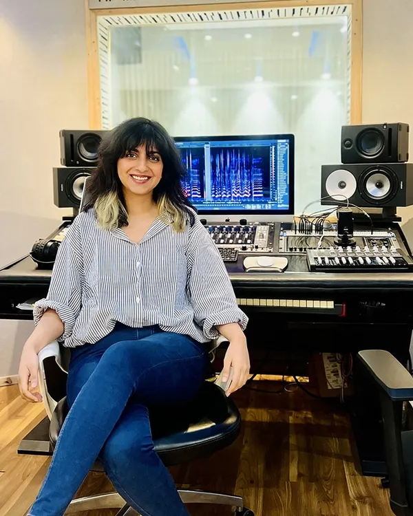 We were excited to have the talented singer-songwriter Sukhnidh Kaur in our studio, working on her upcoming music. Here she is at the command center, dialing in her sound.