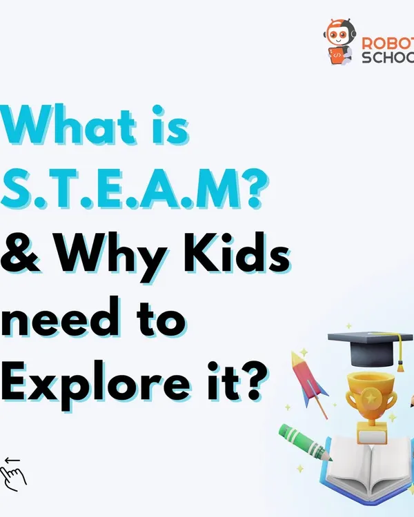 This graphic explains what S.T.E.A.M. is and why it is so important for kids to explore it. My programs are designed to cover all aspects of this modern learning framework.