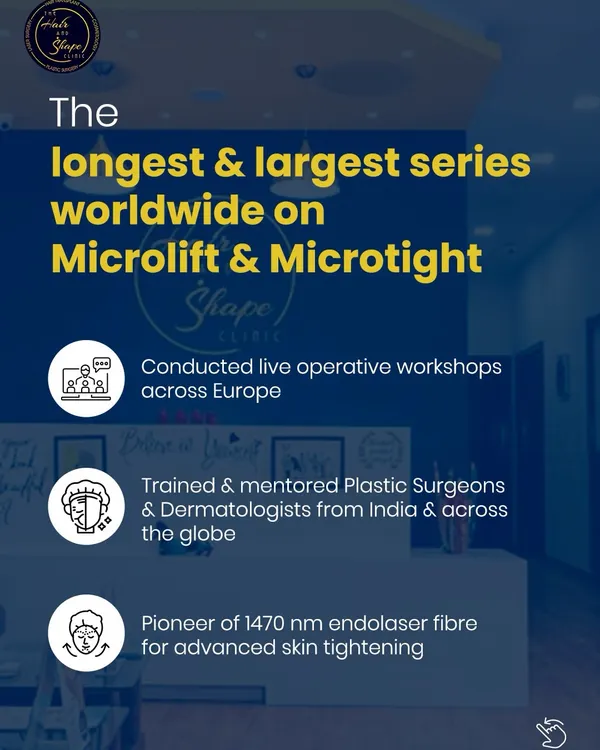 We are proud to be pioneers and global trainers in advanced aesthetic medicine. This graphic highlights our role in conducting workshops across Europe and mentoring surgeons worldwide on Microlift and Microtight techniques.