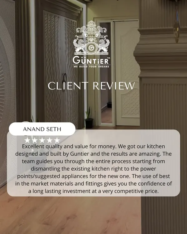 Our clients appreciate the value and quality we deliver. Anand Seth highlights how our team guided him through the entire process, using the best materials and fittings for a long-lasting investment.