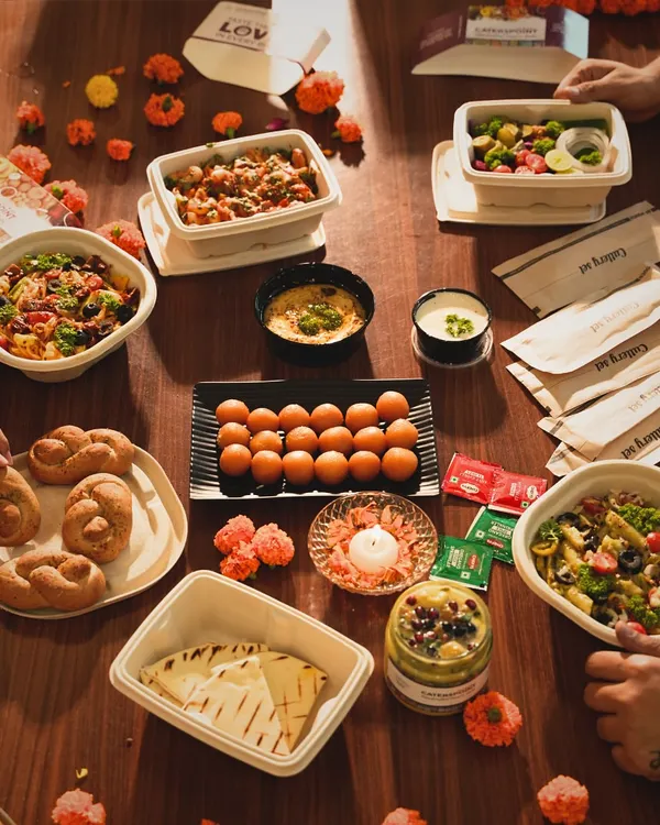 This is what a party catered by us looks like. A table full of delicious, healthy, and diverse options to please all your guests. You enjoy the celebration, we'll take care of the feast.