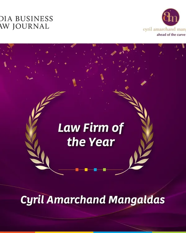 We are honored to be named "Law Firm of the Year" for 2025 by the India Business Law Journal (IBLJ). This prestigious award, along with 16 practice area wins, underscores our comprehensive expertise and leadership in the Indian legal market.