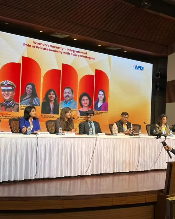 On a panel at the 19th Security Leadership Summit by CAPSI, discussing the integration of private security with police strategies for women's safety. A multi-faceted approach is essential for creating truly secure environments.