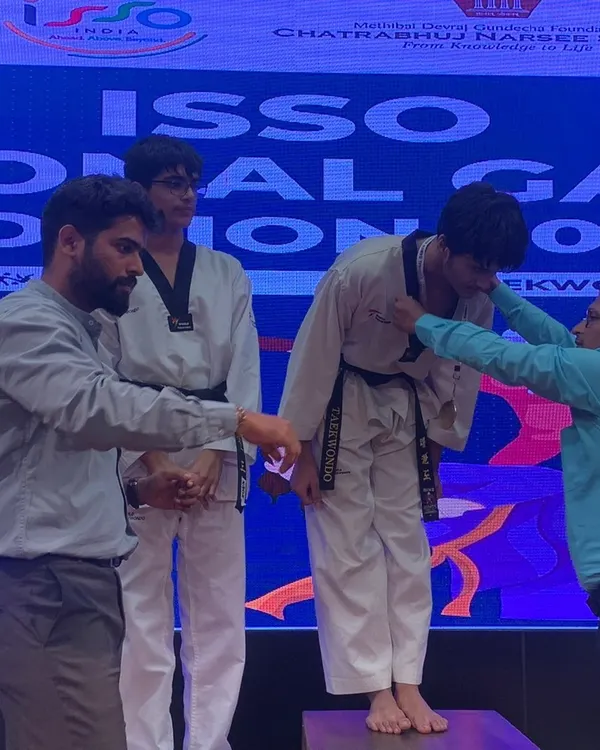 A proud moment as my student, Anagd R Jha, receives his Gold Medal at the ISSO National Games. This victory is a direct qualification for the prestigious SGFI National Games, a testament to his elite performance.