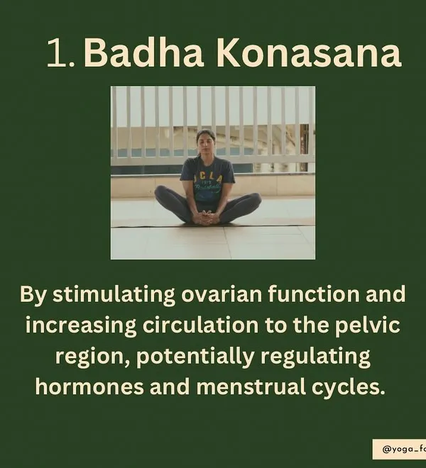 Baddha Konasana (Bound Angle Pose) for PCOD. This pose is excellent for women's health as it stimulates ovarian function and increases circulation to the pelvic region, which can help in regulating hormones and menstrual cycles.