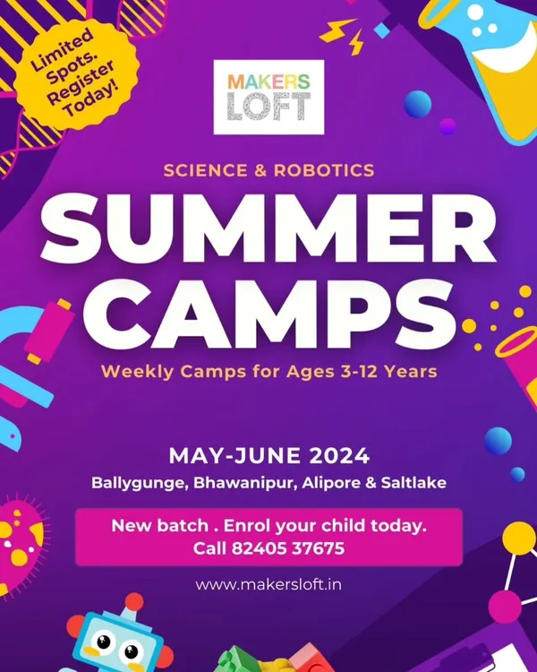 Our Science & Robotics Summer Camps are here. We offer weekly camps for ages 3-12 across multiple locations in Kolkata.