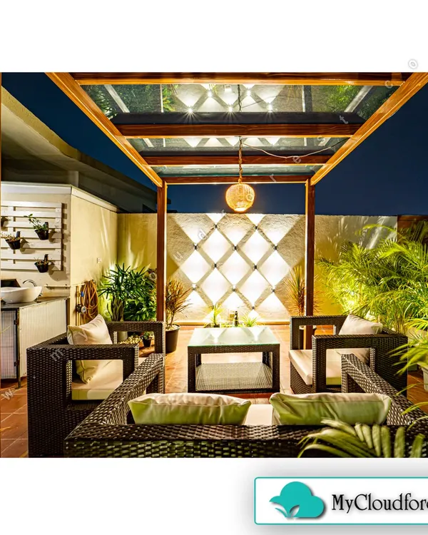 This is the sanctuary you come home to. I designed this terrace as a tranquil escape, where warm lighting and lush greenery create a peaceful atmosphere for unwinding after a long day. It’s more than a garden; it’s your private slice of heaven.