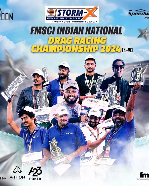 Congratulations to the champions of the IndianOil Storm X Indian National Drag Racing Championship 2024. This is the culmination of speed, precision, and passion, where the best of the best raise their trophies.