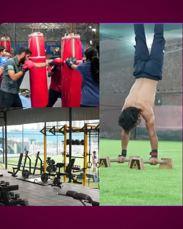 We provide a complete fitness solution, from heavy bags for striking to a fully equipped weight training area and calisthenics setups for bodyweight mastery.