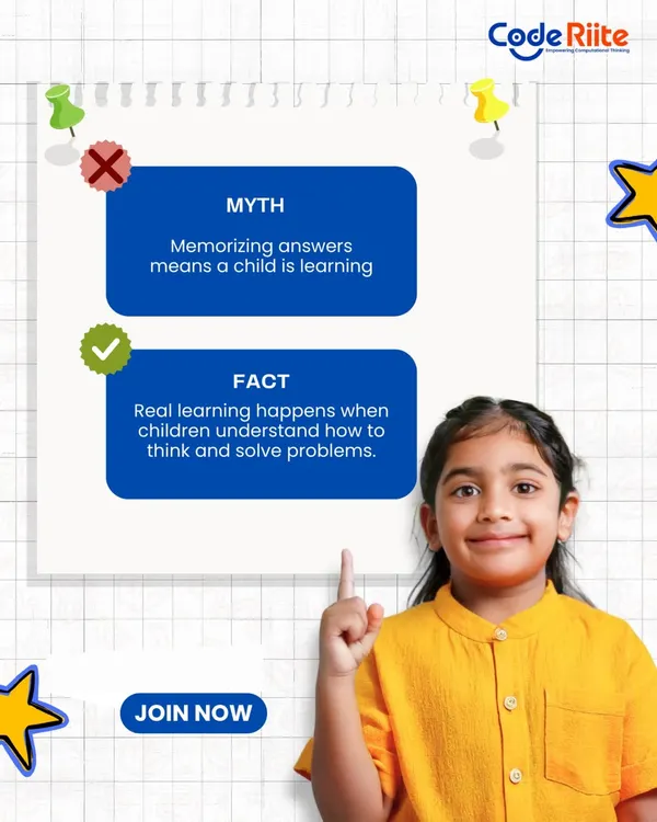 I often talk about the myth that memorizing answers equals learning. The fact is, real learning happens when children understand how to think and solve problems for themselves. My program is built on this principle.