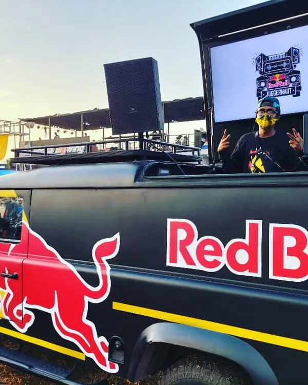Set up on the Red Bull truck at India Bike Week. Bringing the hip-hop and rap beats to a festival of superbikes and supercars was a crazy experience.