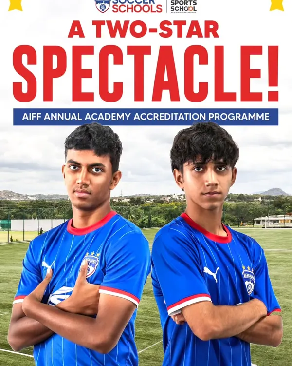 We are proud to announce that our partner program, The Sports School, has been awarded 'two-stars' by the AIFF. This recognition reflects our shared commitment to shaping the future of Indian Football.