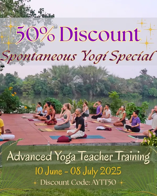 An exclusive offer for our Advanced Yoga Teacher Training. This course provides an opportunity for a small group of students to receive in-depth instruction from our team of 7-8 experienced teachers.