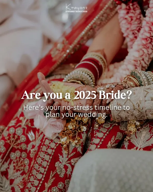 Are you a 2025 bride? Here's a no-stress timeline to help you plan your wedding, from booking vendors to your final fittings.